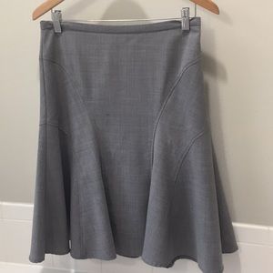 BcbgMaxAzria Grey Wool Blend Skirt Sz 4 EUC